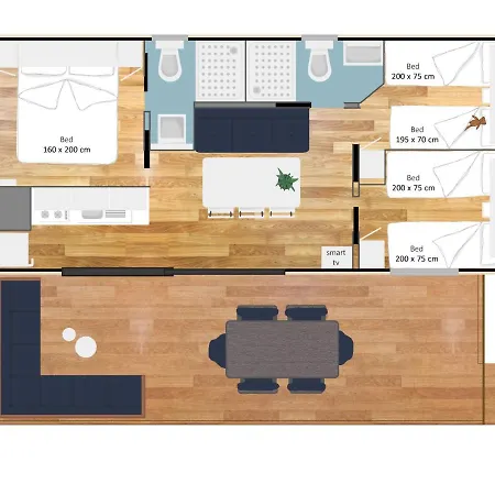 Estivo Premium Deluxe Mobile Homes On Malibu Camping Lido di Jesolo